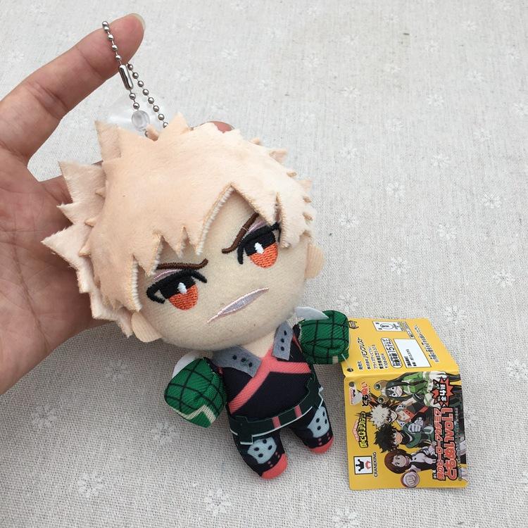 Anime 13cm My Hero Academia Plush Toys Cartoon Izuku Midoriya Katsuki Bakugou Shouto Todoroki Stuffed Dolls Kids Gifts