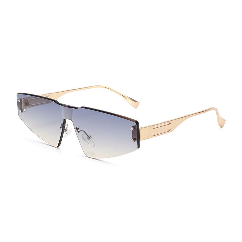 Unisex Geometric Style Pc Frame Sunglasses With Shield Uv Protection For Outdoor Sports And Driving