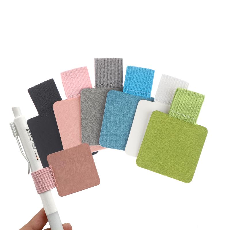 5/10Pcs Self-Adhesive Pen Clip Elastic Pen Loop Holder For Notebooks Journals Planners Accessories Office School Supplies