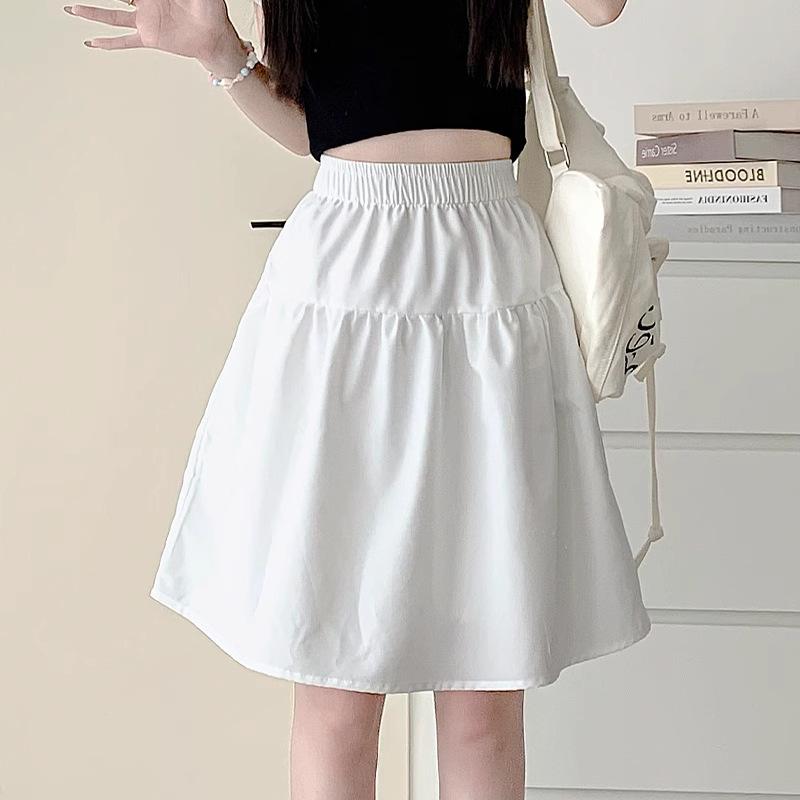 

Новая короткая юбка K с высокой талией и тонкая для весны, осени и зимы, летняя универсальная короткая юбка, юбка А-силуэта L