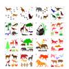 New, 16 Models, Cartoon Animals, Hollow Drawing Templates, Children's Drawing Templates, Plastic, Hollow Drawing Tools