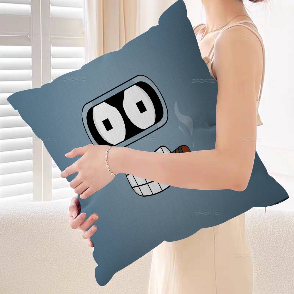 F-FuturamaS Decorative Room Aesthetics Pillow Case Home Decor Bedroom Sofa Bed Couch Pillow Cover 45x45