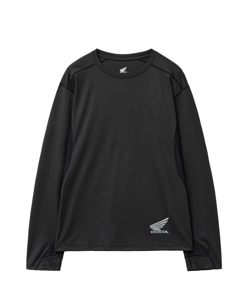 PHYPS MOTORCYCLE H-Tech Mesh Ventilation Finger Hole Jersey Black