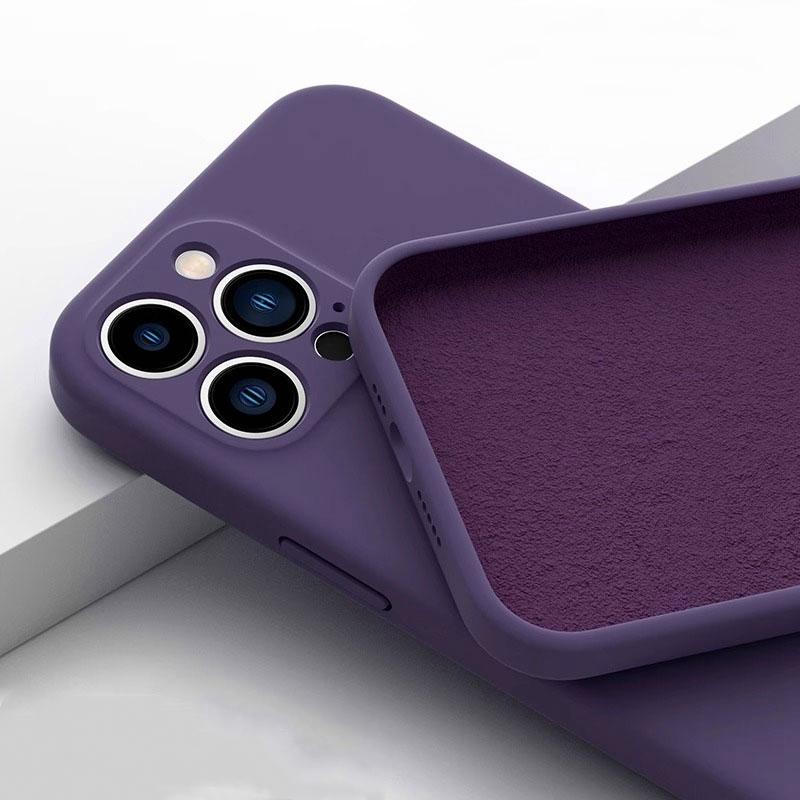 Luxury Original Liquid Silicone Phone Case For iPhone 11 12 13 14 15 Pro Max Mini 7 8 Plus XS X XR Soft Bumper Cases Cover