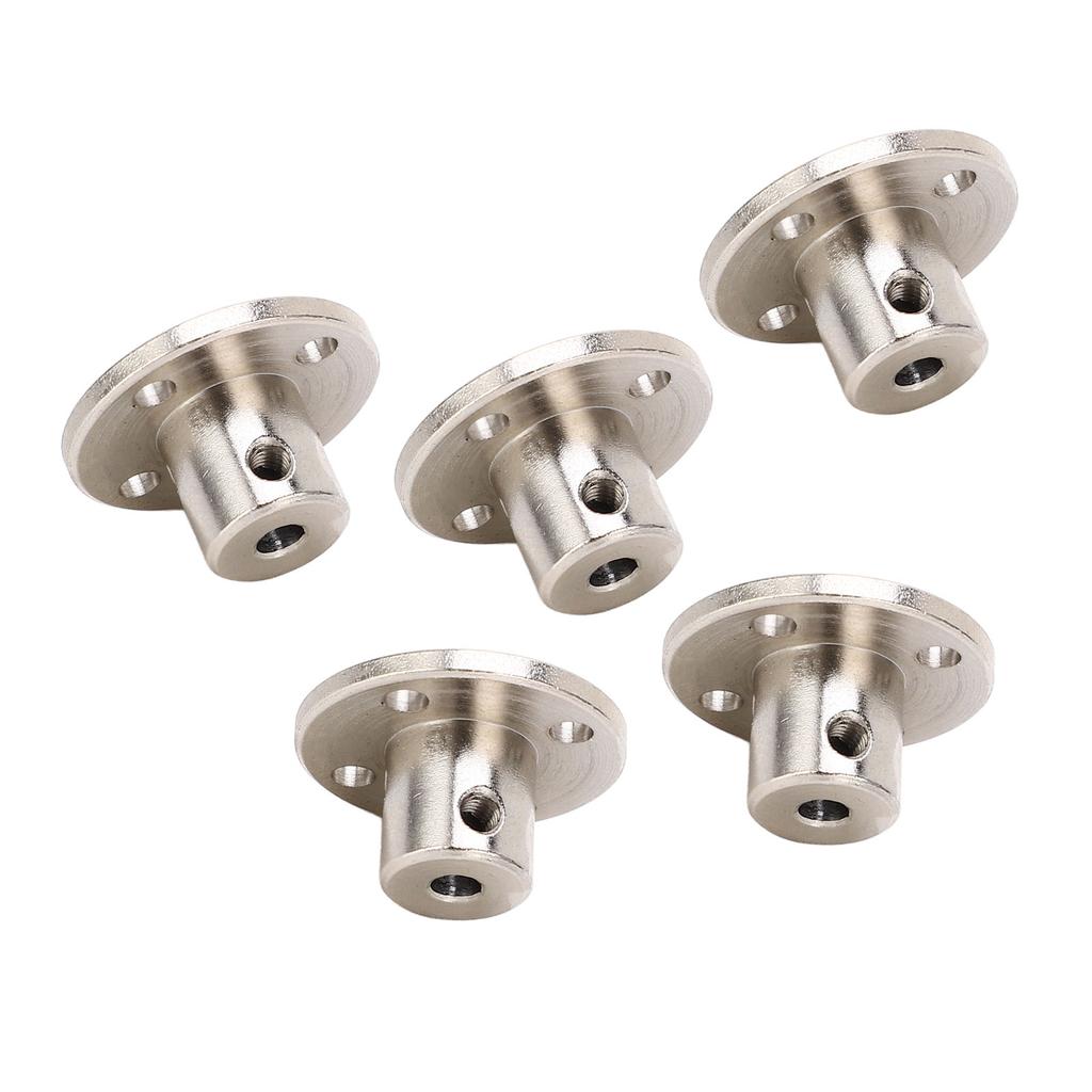 5pcs Flange Coupling Connector Professional Stainless Steel 3mm Inner Diameter Rigid Flange Shaft