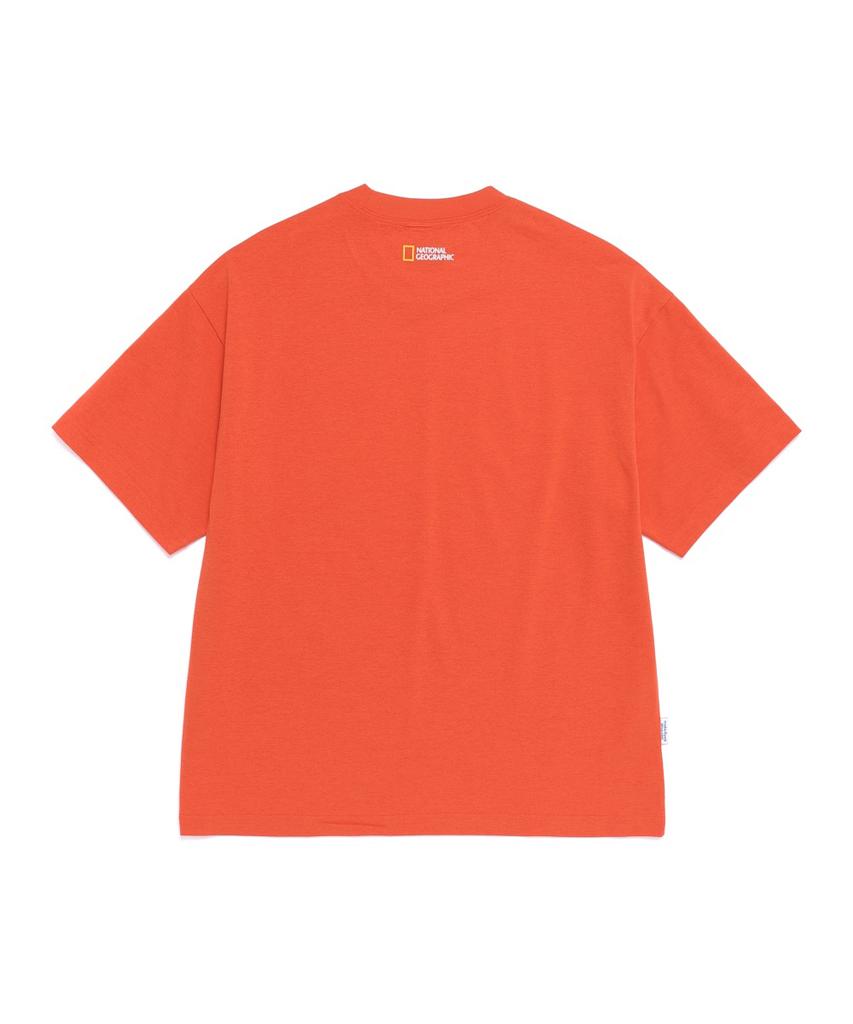 NATIONALGEOGRAPHIC N262Uts901 Sorona Cool Griffin Semi-Overfit Short Sleeve T-Shirt L/Orange