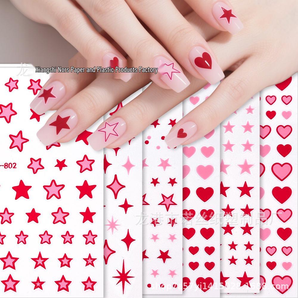 3D Luminous Jelly Nail Stickers for Kids - 5D Embossed Nail Art