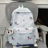 Schoolbag Cute Cartoon Dog Schoolbag Girls Junior High School Sweet Girl High Value Lightweight Backpack Casual Versatile Student Backpack Female