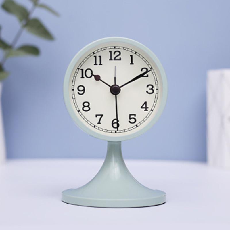 Nordic Style Simple Ins Small Alarm Clock Silent Student Creative Personalized Desktop Ornament Clock Bedside Clock