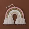 Colorful Woven Macrame Rainbow Wall Decor Party Decoration for Kids Baby Nursery