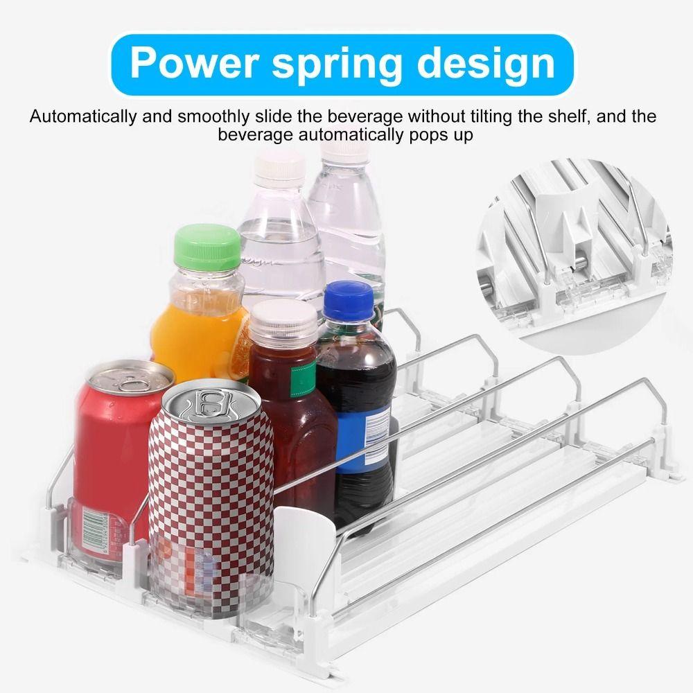 Self-Pushing Can Organizer Spring Push Beverage Pusher Shelf Can Shelf Pusher Beer Storage