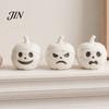 Small Halloween Tabletop Accents 3D Printed Mummy Pumpkin Skull Figurine for Decorations, Creative Holiday Home Decor with Funny Expressions