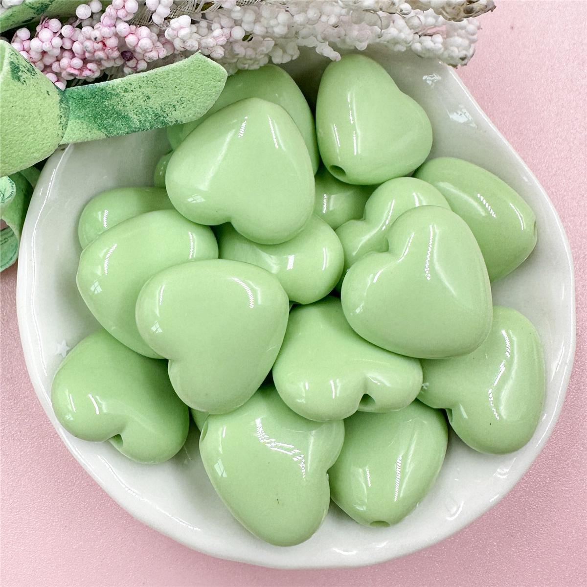 

Высокое качество, модные 20 шт./пакет, бусины в форме сердца 18,8*17,2 мм для изготовления ожерелья, сережек, акриловые одноцветные материалы ручной работы «сделай сам»