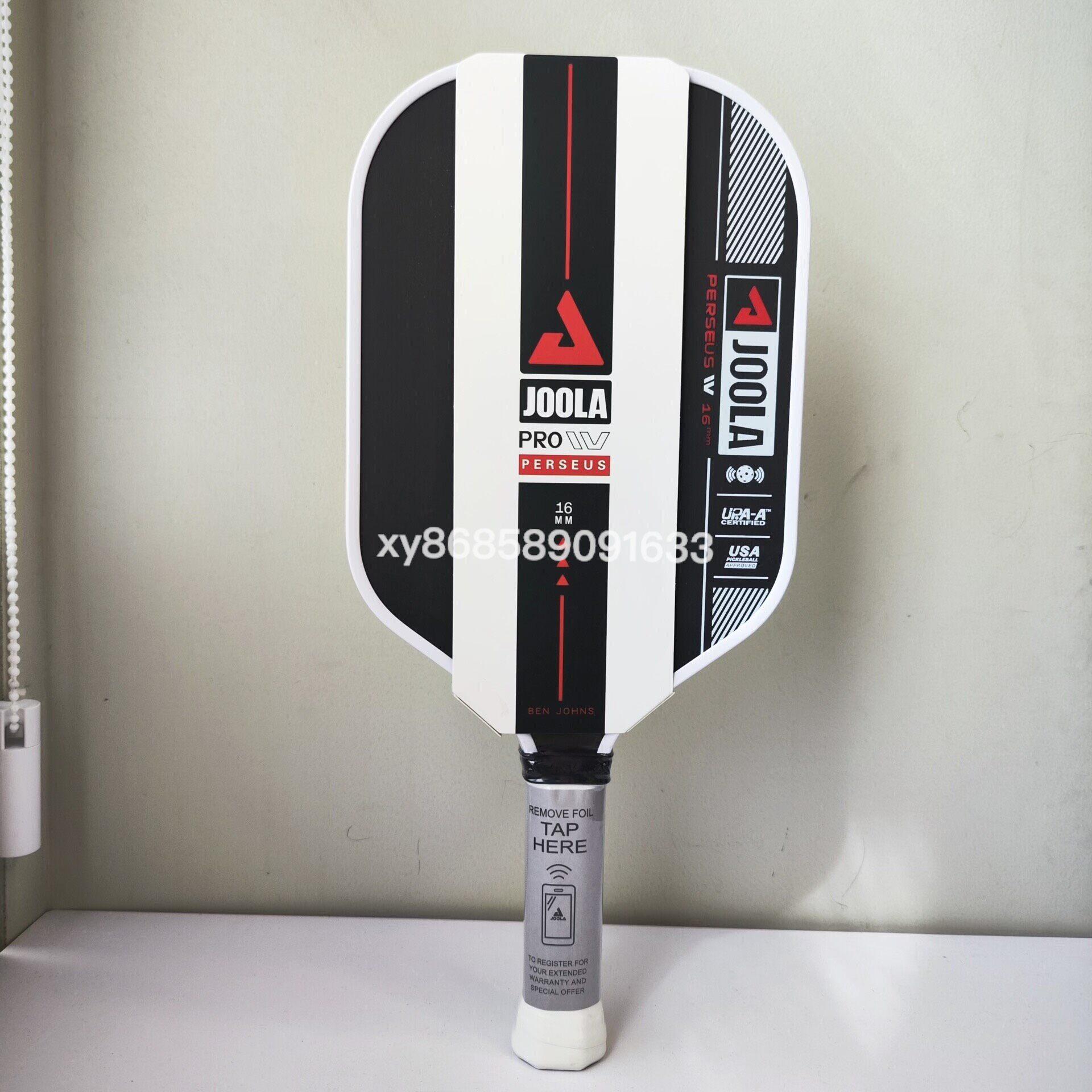jola Pro IV Perseus Pickleball Paddle Black White T700 Carbon Fiber 16mm Thick Professional Tournament Racket