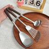 Stainless Steel Cooking Spoon Non Stick Kitchen Cooking Gadgets Portable Pot Spatulas