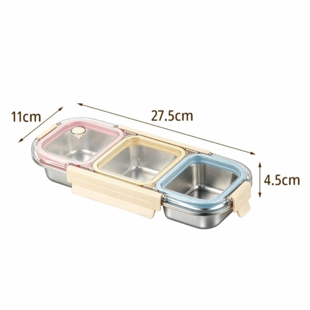 with Fork Spoon Bento Box 304 Stainless Steel Food Container New Divided Lunch Box For Meal Prep