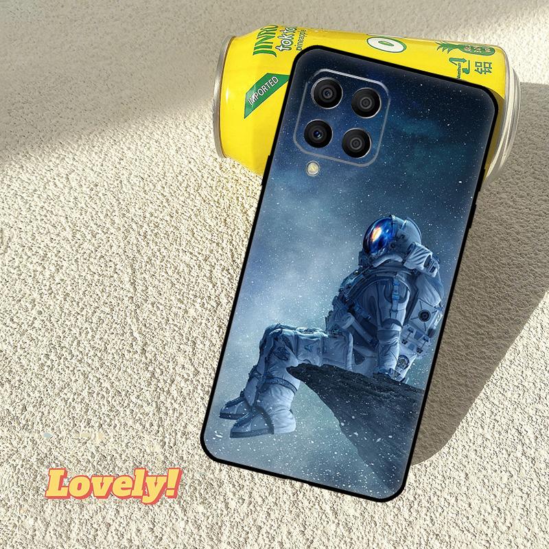 Cartoon Space Astronaut Case For Samsung Galaxy M31 M56 M13 M33 M53 M15 M35 M55 M06 M16 M36 M12 M32 M52 M14 M34 M54