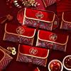 Elegant Wedding Red Envelopes 2026: High-Grade Fabric, Tea Ceremony Set, Parents' Address Change Pair.