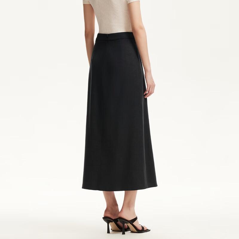 VEROMODA 2025 Summer Lyocell Waist-Cinching Midi Skirt