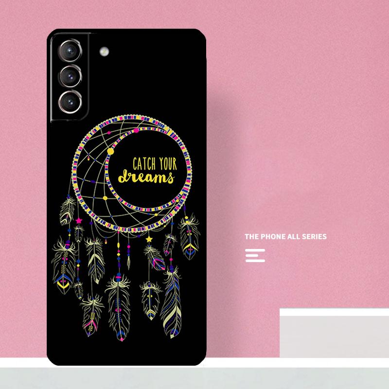 Retro Feather Dreamcatcher Phone Case For Samsung Galaxy S26 S25 S24 S20 S21 S22 S23 Ultra S10 Plus S25 FE Cover Coque