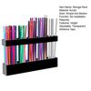 Storage Rack Transparent Acrylic Straw Holder with Drain Hole Adjustable Height Adhesive Tape Straw Organizer