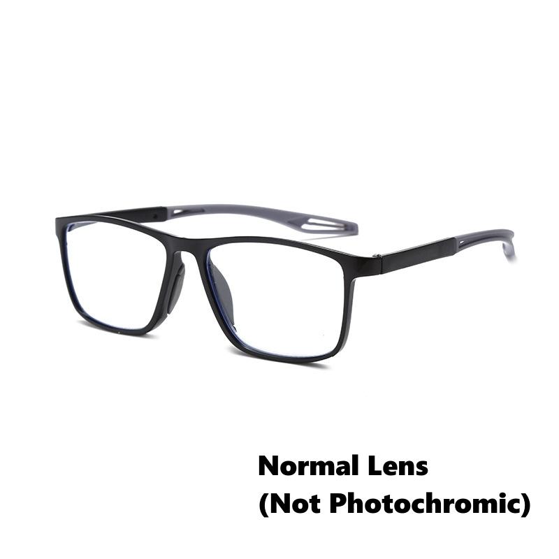 

Унисекс Новые квадратные фотохромные очки Женские Мужские Интеллектуальные очки для чтения с изменением цвета Ретро TR Солнцезащитные очки для спорта на открытом воздухе 0