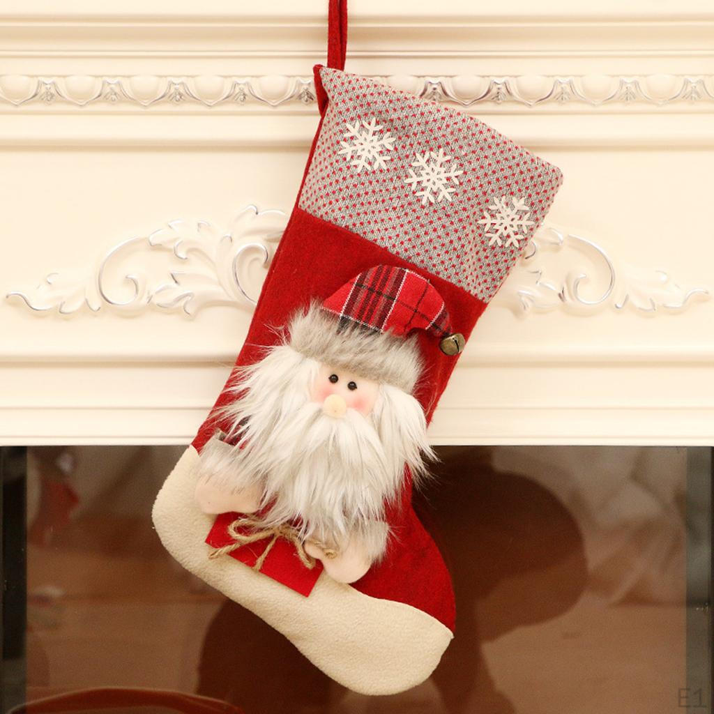 Day Stocking Kit Candy Pouch Bag Chritsmas Tree Decorations Hanging Ornaments Supplies