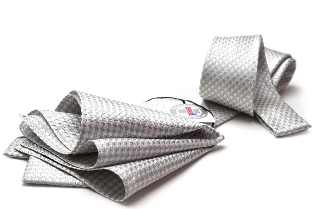 Michiko London Silk Formal Tie Pocket Square Set Made in Japan 100% & (M-CPN-SET-173) -