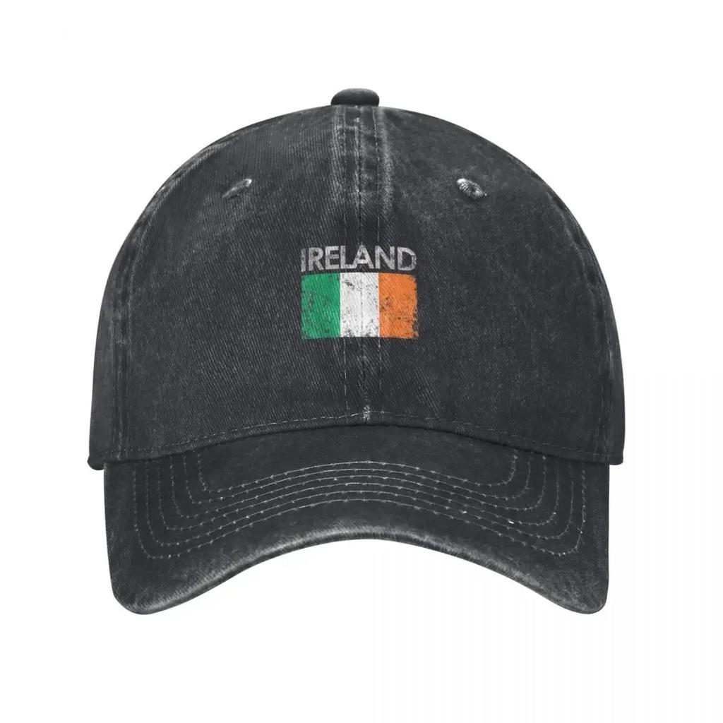 Vintage Ireland Irish Flag Pride Baseball Cap Funny Hats Luxury Women Cap Luxury Hat Custom Cap Caps For Unisex Womens