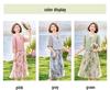 Elegant Summer Chiffon Dress for Middle-Aged Women - New Chinese Style Fashion