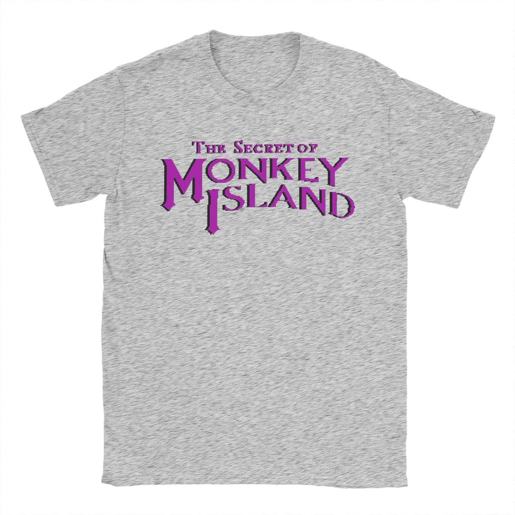 Monkey Island O Segredo de Monkey Island Camiseta com Estampa Gráfica do Logotipo Original para Homens Mulheres Algodão Camiseta Roupas