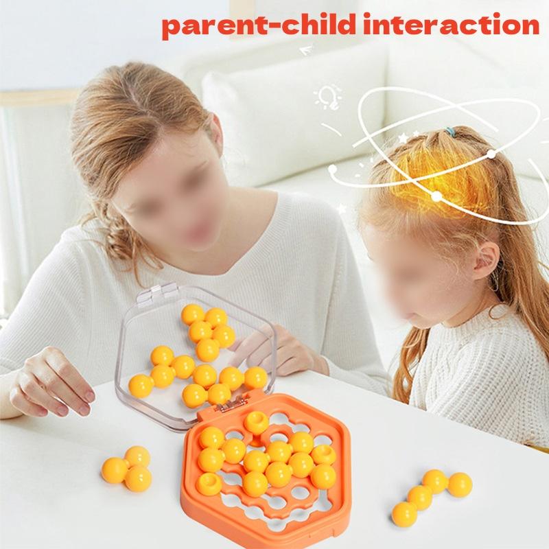 Smart Pinball Mini Pocket Magic Beads Game for Children 8-12 Years Old Double Match Puzzle Table Play Intelligence Development
