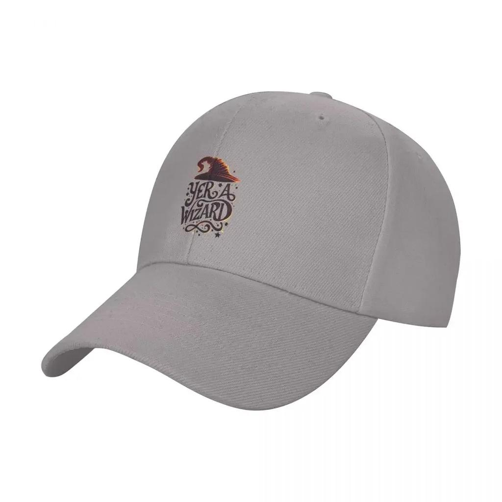 New Yer a Wizard  Crimson Typography  Fantasy Baseball Cap Summer Hat Winter Hat Hood Womens Unisexs