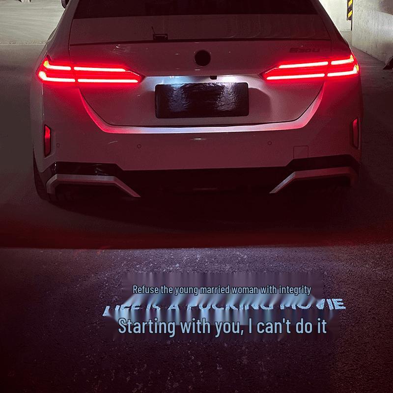 BMW Series Trunk Projection Lamp: License Plate & Ambient Light for 1/3/4/5, X1/X3/X5, M3/M4.