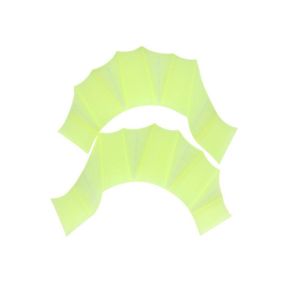 1Pair Unisex Frog Type Silicone Girdles Swimming Hand Fins Flippers Palm Finger Webbed Gloves Paddle Water Sports