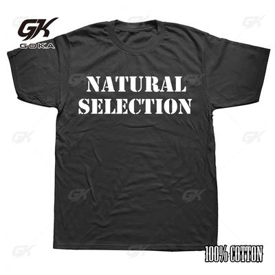 Natürliche Selektion Textdruck Herren T-Shirts Evolution Grafik T-Shirts Mode Lässige Streetwear Harajuku Stil Oberteile Lockere T-Shirts