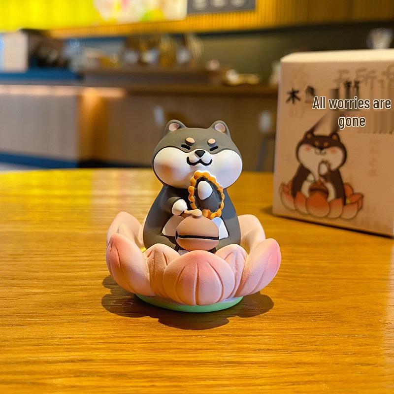 Zen Lotus Series: Cartoon Creative Desk and Car Ornament