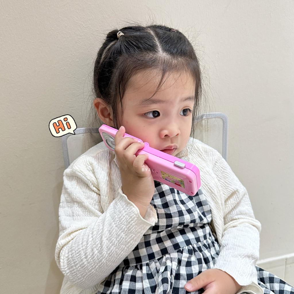 Telefono Giocattolo Educativo a Forma di Maialino con Suoni Musicali Realistici e Design Colorato per Bambini