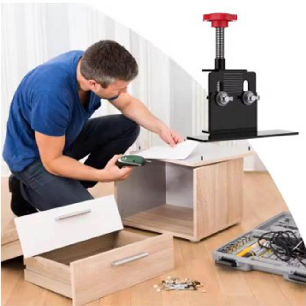 Rust Resistant Cabinet Door Positioning Tool Carbon Steel Cabinet Drilling Positioning Aid  DIY