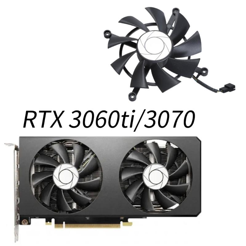 GPU Cooling Fan for RTX3060ti 3070 Twin Fan OC Machine Enhances Heat Management in Desktop Computers