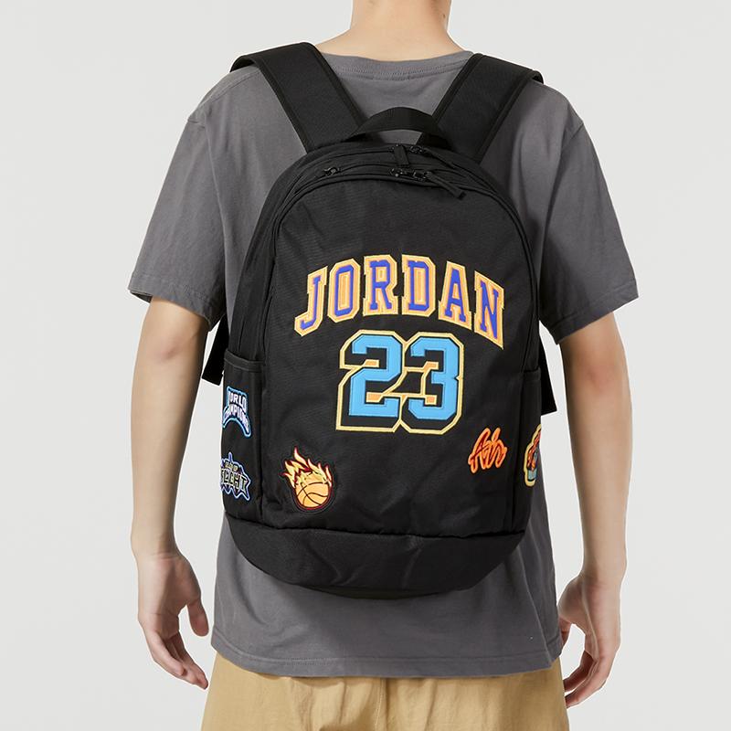 New Jordan Fabric Backpack Unisex Jet Black JD2333051AD-001
