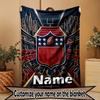 Custom Name Personalized NFL Print Blanket, Home Decor, Bedroom, Sofa, Camping, Couch, Gifts for Birthday Christmas