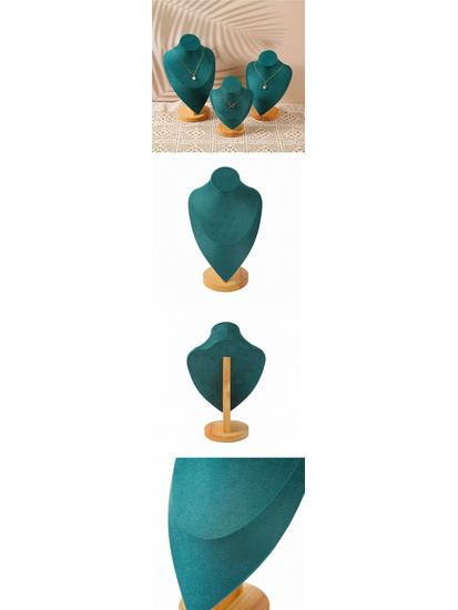 Solid Wood Necklace Display Stand for Night Market Jewelry Stall