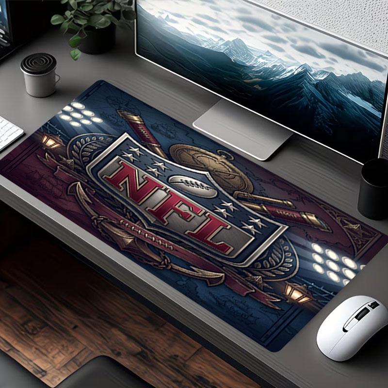 Podložka pod myš s potiskem NFL, pro podložku pod klávesnici, podložka pro notebook PC pro kancelářské domácí použití, dekorace stolu, perfektní narozeninový dárek pro hráče