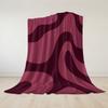 Burgundy Flow Flannel Blanket Warm Soft Halloween Christmas Couch Warm Cozy Decorative Decor Gift for All Season