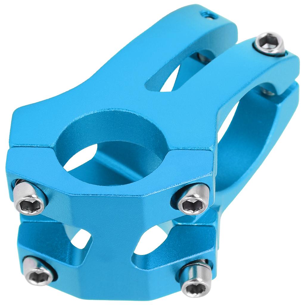 LUNJE 25.4x35MM Rowerowa Kierownica Krótki Mostek Podwyższający Stop Aluminium Rowerowy Pusty MostekNiebieski