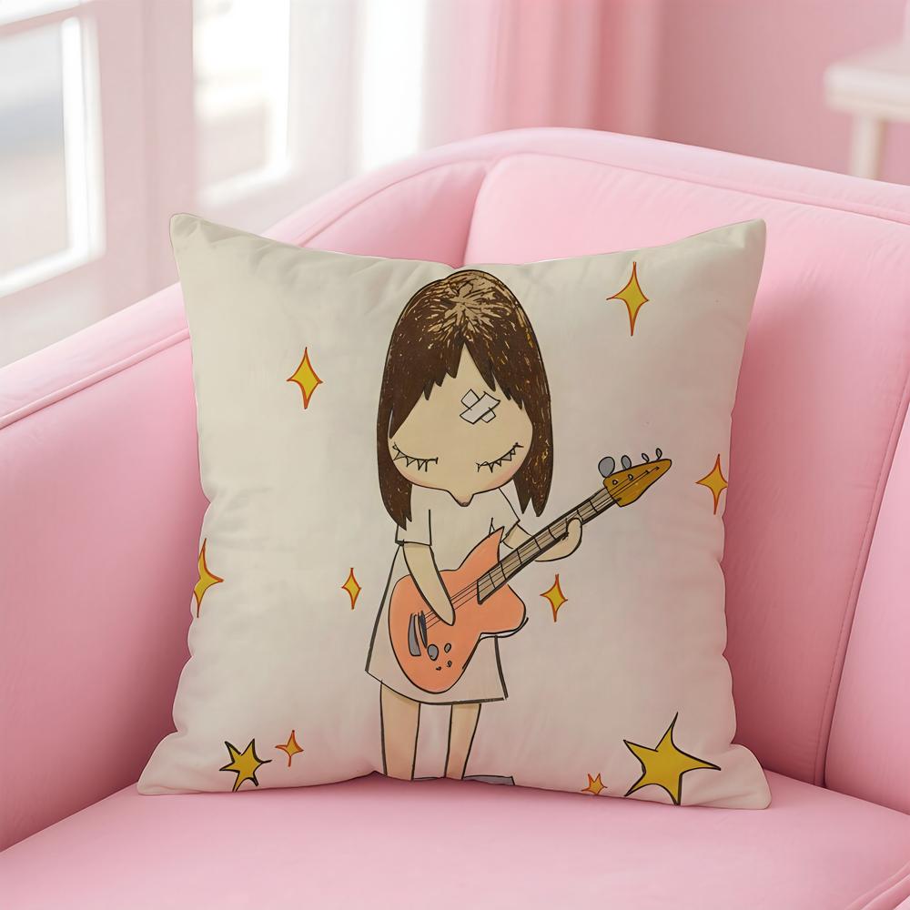 artist cute YYoshitomo NNara Cushion Cover Pillow Case Soft Friendly Fabric  Concealed Zipper