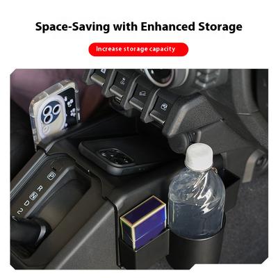 For Suzuki Jimny JB74/JC74 Models 2019-2025 Car Specialized Storage Box Stopper Storage Water Cup Holder Interior Accessories