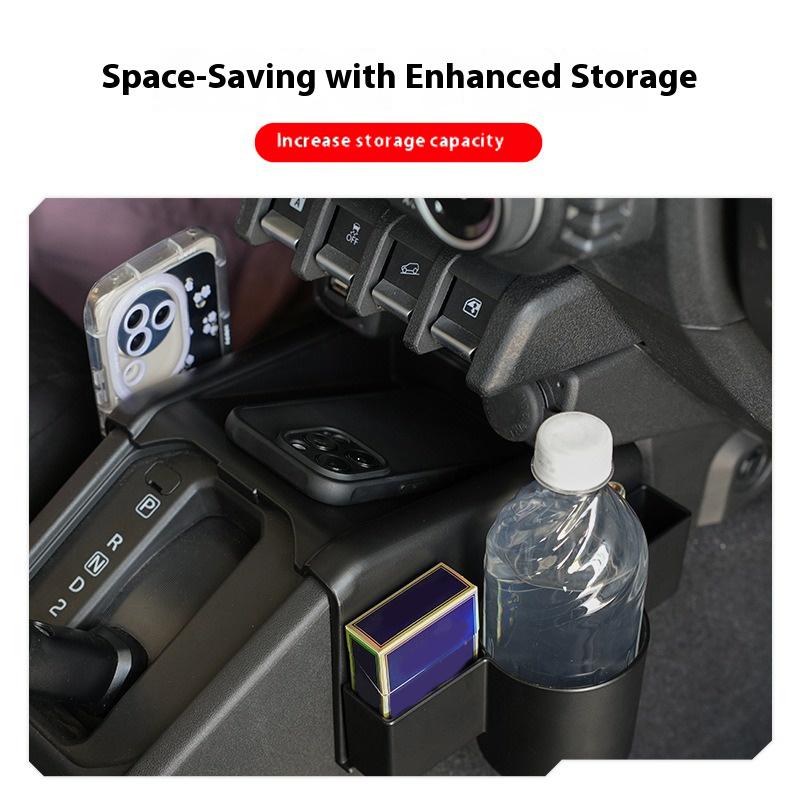 Für Suzuki Jimny JB74/JC74 Modelle 2019-2025 Auto Spezielle Aufbewahrungsbox Stopper Aufbewahrung Getränkehalter Innenzubehör