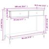 Console Table Gray Sonoma 100x34.5x75 cm Particleboard
